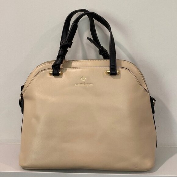 NANETTE LEPORE Taupe Full Zip DOME Tote Handbag - Picture 4 of 15